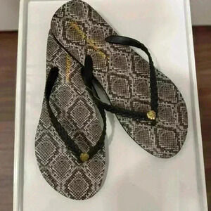 TONMY BAHAMA Snake Print Flip Flops